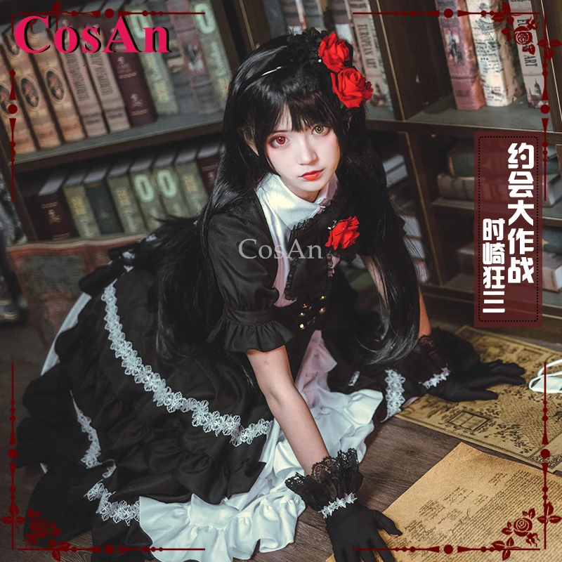 CosAn Anime Date A Live Tokisaki Kurumi Cosplay Costumes Sweet Elegant Black Formal Dress Lolita Party Role Play Clothing S-XL
CosAn Anime Date A Live Tokisaki Kurumi Cosplay Costumes Sweet Elegant Black Formal Dress Lolita Party Role Play Clothing S-XL