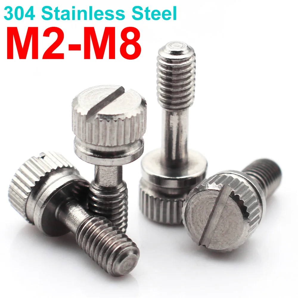 2-10pcs 304 Stainless Steel Knurled Thumb Screws Slotted Head Captive Machine Hand Tightening Screws Anti Drop M2 M3 M4 M5 M6 M8
2-10pcs 304 Stainless Steel Knurled Thumb Screws Slotted Head Captive Machine Hand Tightening Screws Anti Drop M2 M3 M4 M5 M6 M8