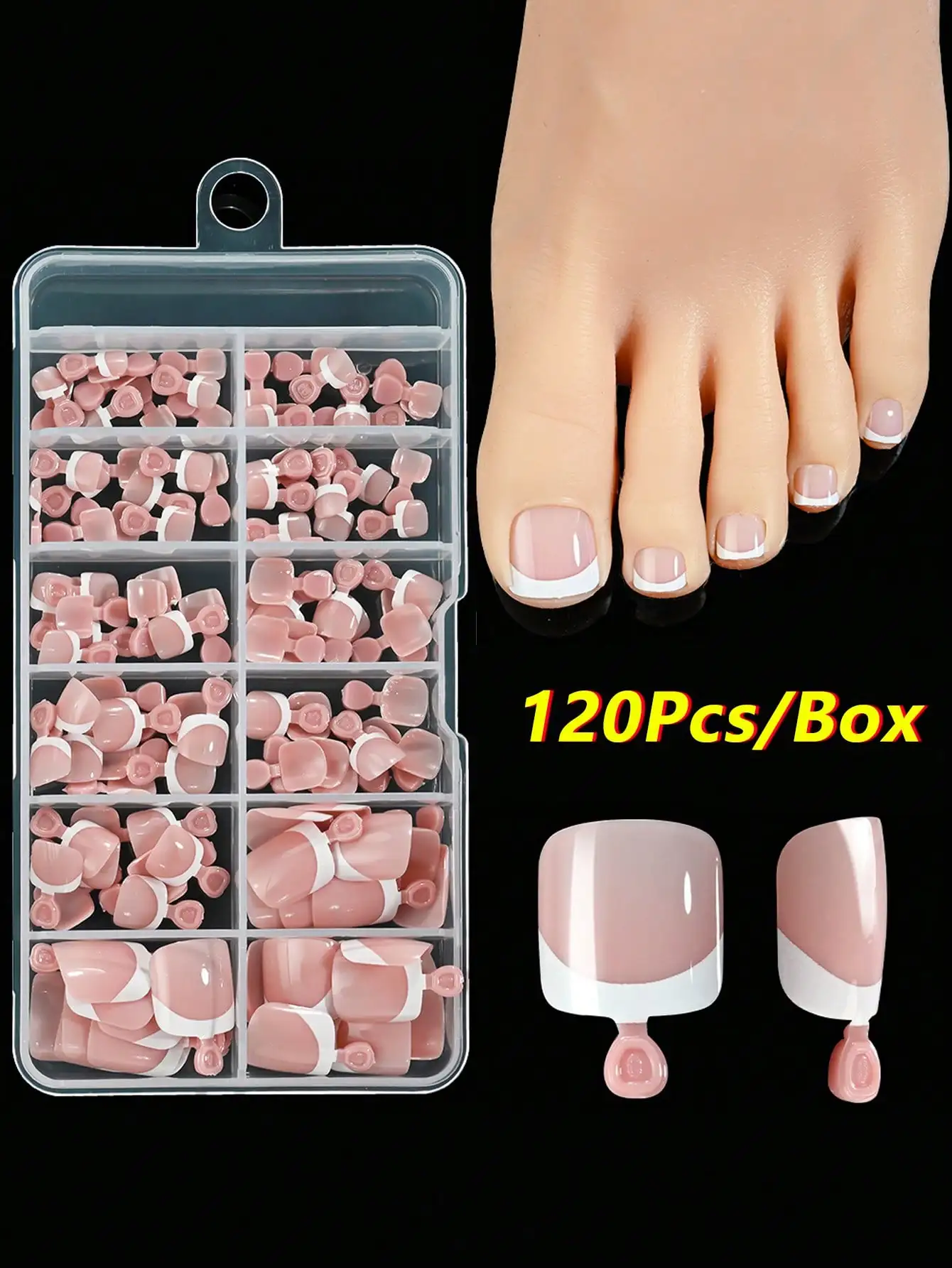 120pcs French Short Square Shiny Nail Stickers, Full Coverage Soft Gel Wraps, Removable Luxury Design. For Women & Girls DIY Nail Salon. Manicure & Pedicure Supplies.
120pcs French Short Square Shiny Nail Stickers, Full Coverage Soft Gel Wraps, Removable Luxury Design. For Women & Girls DIY Nail Salon. Manicure & Pedicure Supplies.