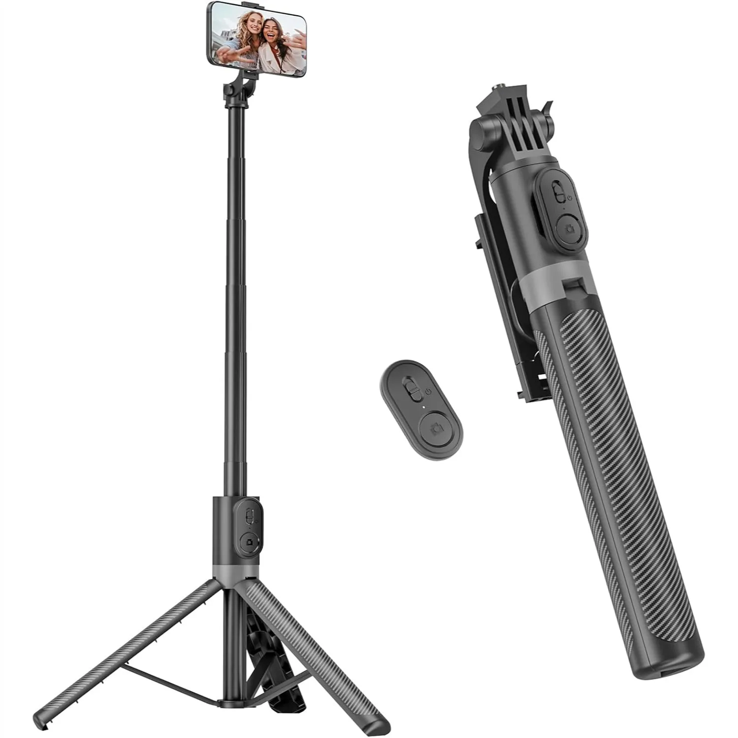 71 Inch Phone Tripod And Selfie Stick, Portable All In One Extendable Cell Phone Tripod Stand With Wireless Remote Control For Cell Phone
71 Inch Phone Tripod And Selfie Stick, Portable All In One Extendable Cell Phone Tripod Stand With Wireless Remote Control For Cell Phone