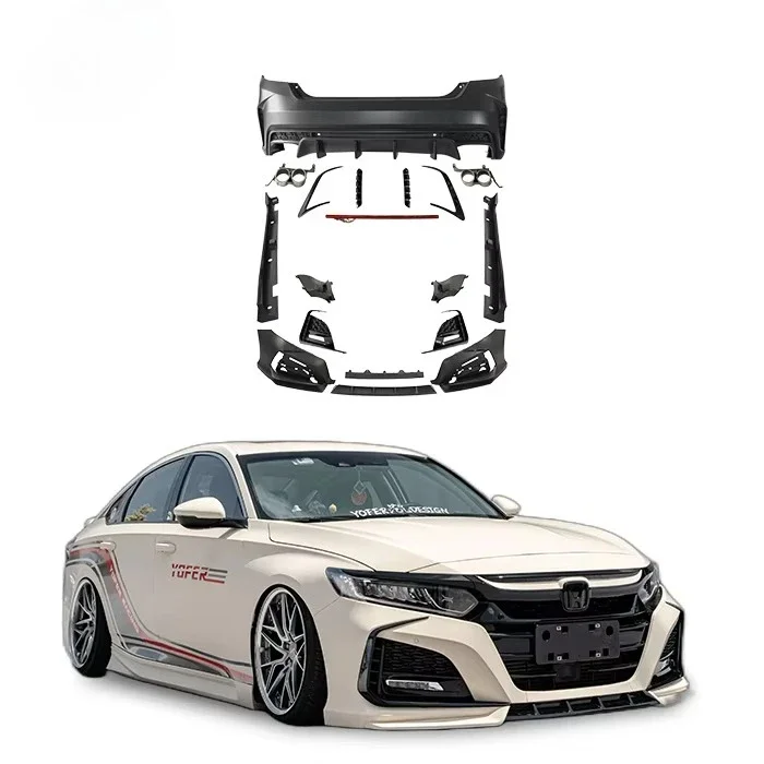 Yofer Primer Body Kit Front and rear bumpers Side skirts Auto parts Body system accessories accord 2018-22
Yofer Primer Body Kit Front and rear bumpers Side skirts Auto parts Body system accessories accord 2018-22