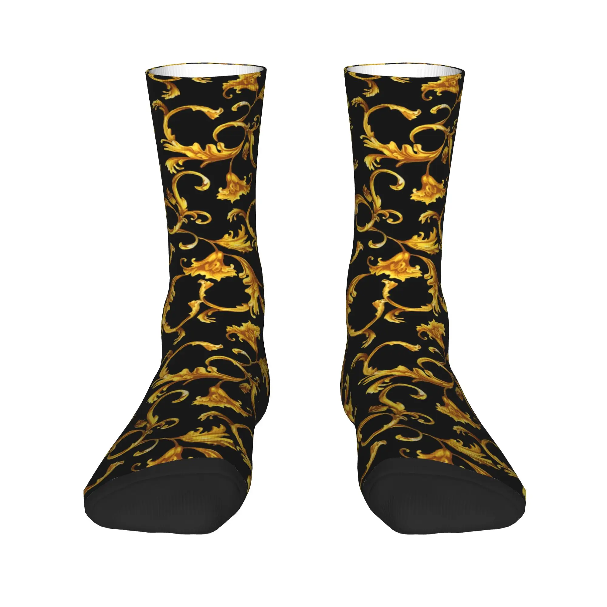 Gold Baroque Dress Socks Men's Women's Warm Breathbale Warm Crew Socks
Gold Baroque Dress Socks Men's Women's Warm Breathbale Warm Crew Socks