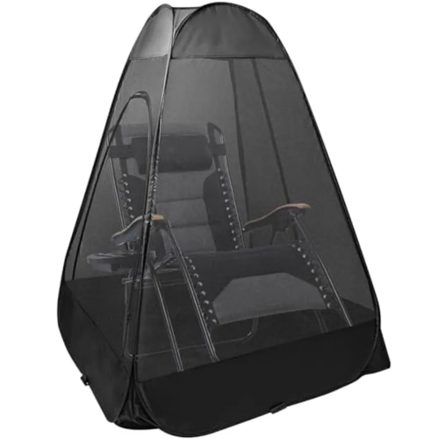 1-Person Camping Chair Pop up Tent, 47"x47"x59" See Through Single Mesh Tent Bugs Barrier Mosquito Net 2 Zipper Doors Outdoor S
1-Person Camping Chair Pop up Tent, 47"x47"x59" See Through Single Mesh Tent Bugs Barrier Mosquito Net 2 Zipper Doors Outdoor S