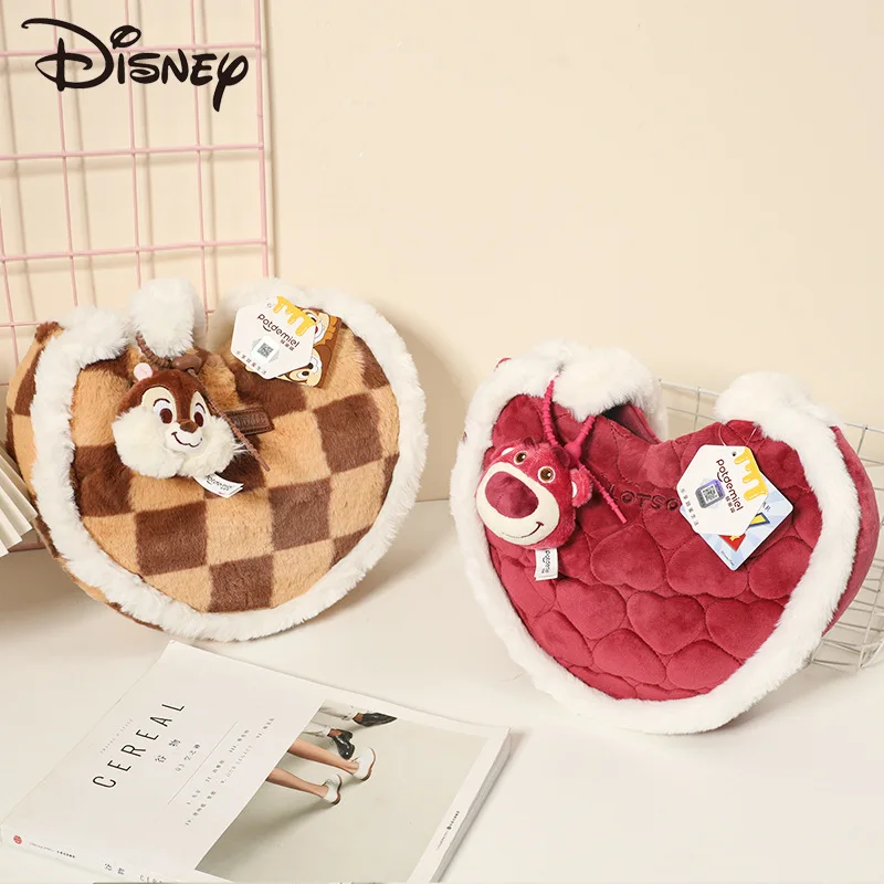 Disney Lotso Chip N Dale Cute Heart Shaped Plush Crossbody Bag Soft Shoulder Bag with Doll Pendant for Daily Use Gift for Girls
Disney Lotso Chip N Dale Cute Heart Shaped Plush Crossbody Bag Soft Shoulder Bag with Doll Pendant for Daily Use Gift for Girls