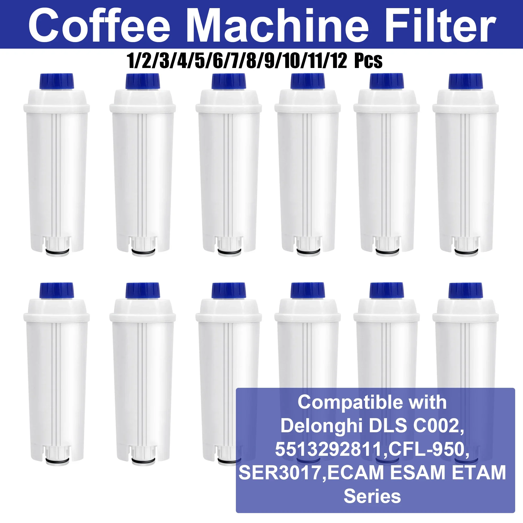 Filter for Delonghi DLSC002 Coffee Machine DLSC002 Filter Suitable for Delonghi 5513292811,CFL-950,SER3017,ECAM/ESAM/ETAM Series
Filter for Delonghi DLSC002 Coffee Machine DLSC002 Filter Suitable for Delonghi 5513292811,CFL-950,SER3017,ECAM/ESAM/ETAM Series