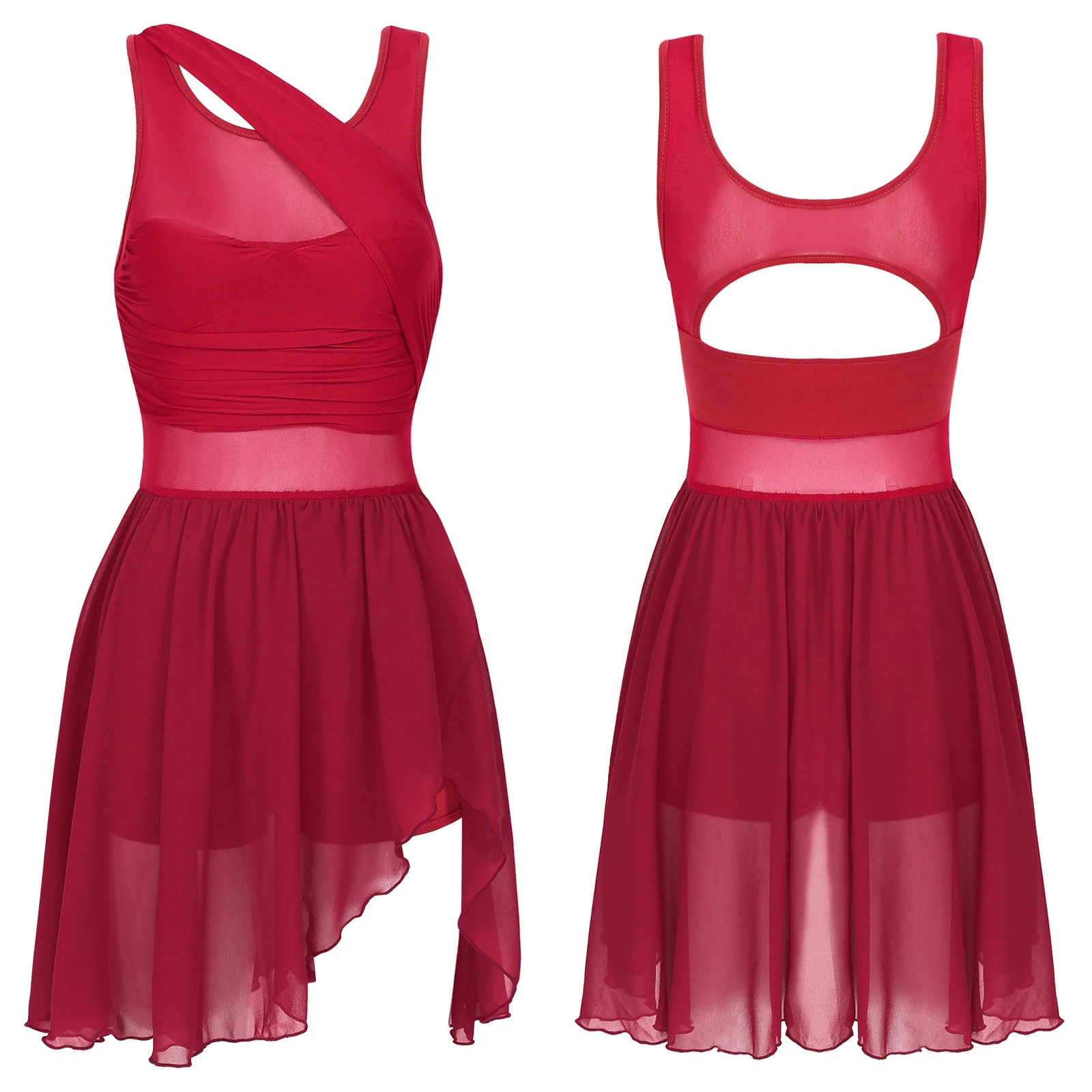Lyrical Contemporary Dance Dress Womens Sleeveless Ballet Skirts Asymmetrical Gymnastics Leotard Ballerina Performance Costume
Lyrical Contemporary Dance Dress Womens Sleeveless Ballet Skirts Asymmetrical Gymnastics Leotard Ballerina Performance Costume
