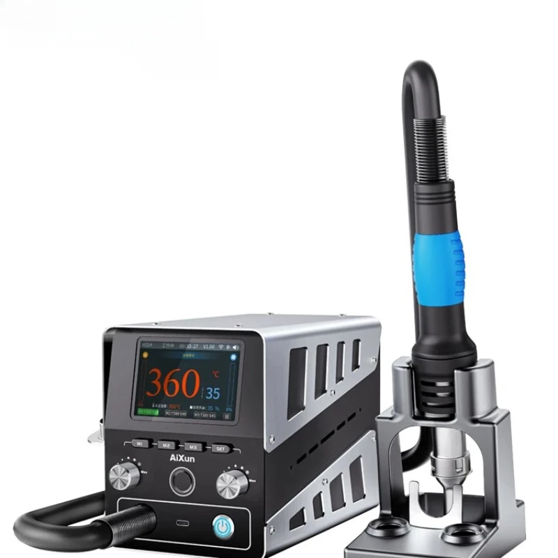 AIXUN 1400W H314 Digital Hot Air Rework Station Intelligent High Power Heat Gun with Nozzles for BGA Repair New
AIXUN 1400W H314 Digital Hot Air Rework Station Intelligent High Power Heat Gun with Nozzles for BGA Repair New