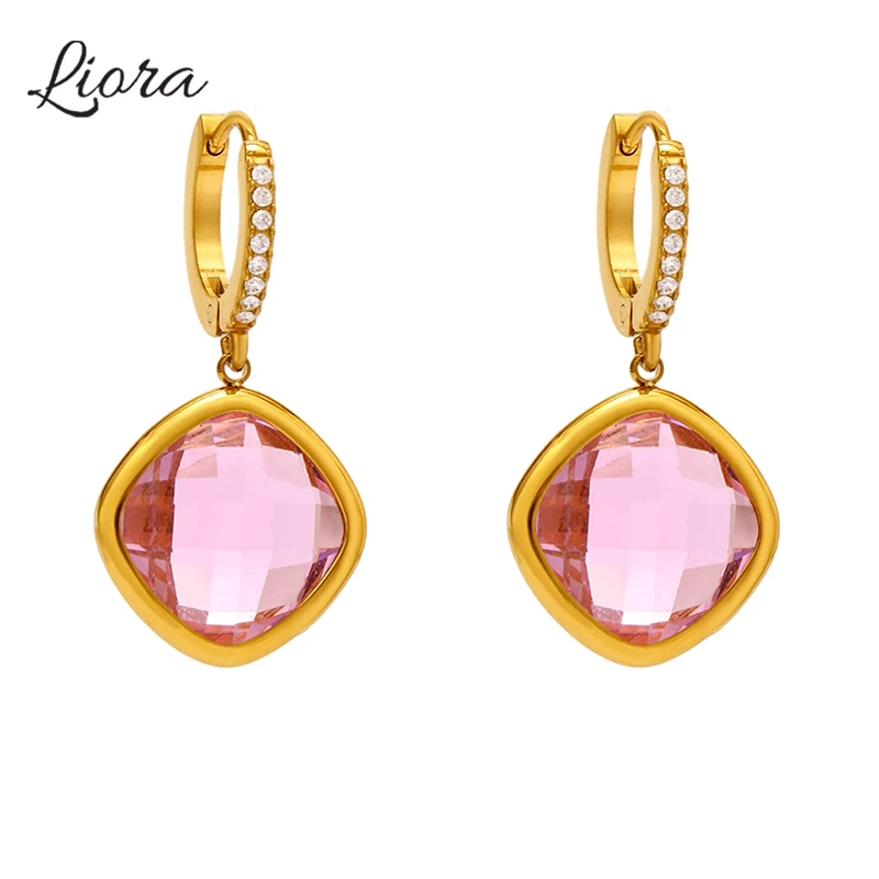 Liora Eye-Catching Square Glass Drop Earrings For Women Stainless Steel Hypoallergenic Wedding Engagement Women Earrings Jewelry
Liora Eye-Catching Square Glass Drop Earrings For Women Stainless Steel Hypoallergenic Wedding Engagement Women Earrings Jewelry