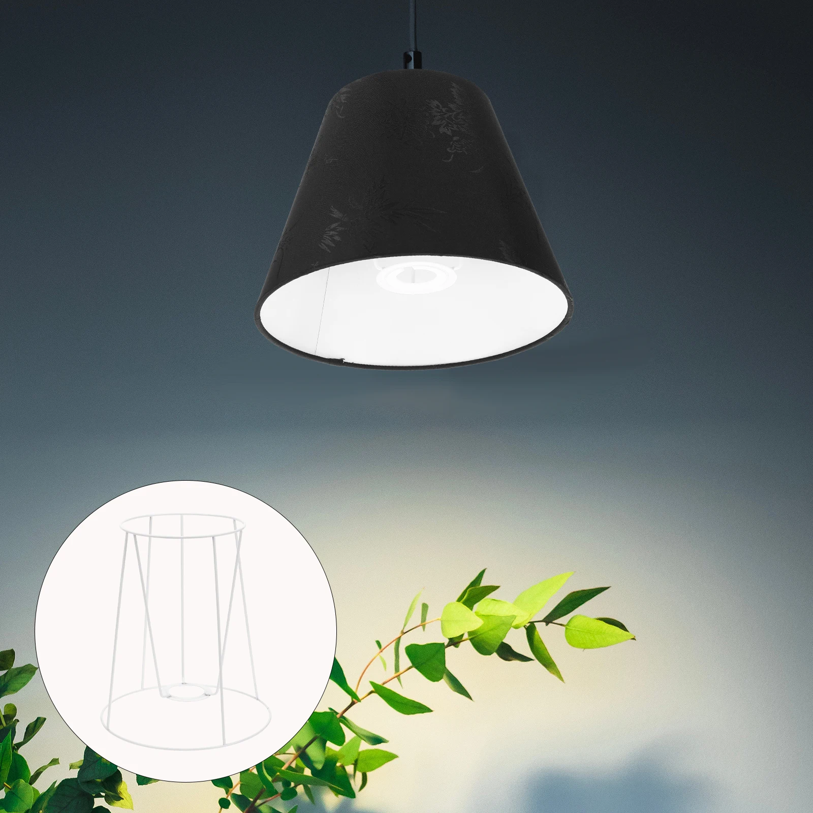 Iron Lampshade Frame Wire Stand for Table Desk Lamps DIY Making Cage Light Holder Metal Diffuser Stable Practical
Iron Lampshade Frame Wire Stand for Table Desk Lamps DIY Making Cage Light Holder Metal Diffuser Stable Practical