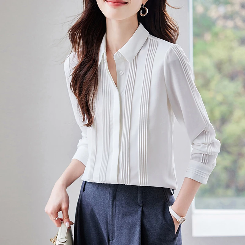 Fashion Formal Shirt Women Clothes Blouse 2025 New Slim Long Sleeve White Blouse Elegant OL Office Ladies Work Wear Tops
Fashion Formal Shirt Women Clothes Blouse 2025 New Slim Long Sleeve White Blouse Elegant OL Office Ladies Work Wear Tops