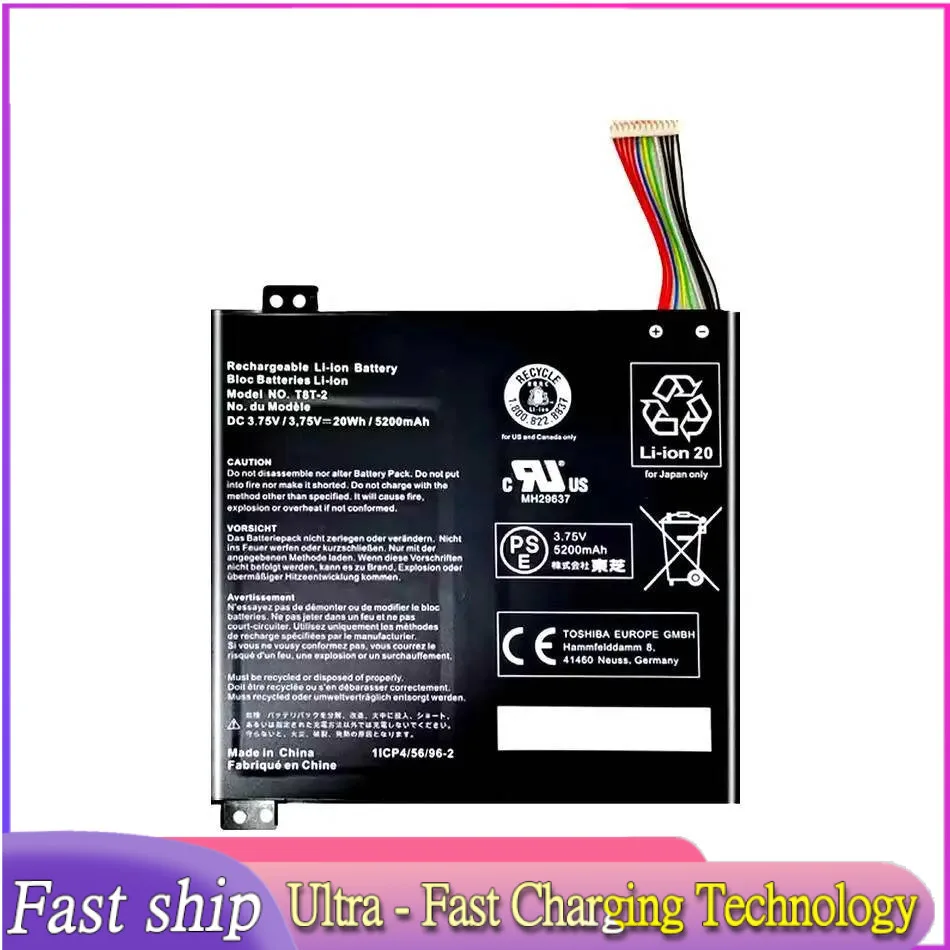 5200mAh For Toshiba Satellite Click Mini L9W-B A000381560 T10TC T8T-2 Safe Mobile Phone Battery Good Low-Temperature Performance
5200mAh For Toshiba Satellite Click Mini L9W-B A000381560 T10TC T8T-2 Safe Mobile Phone Battery Good Low-Temperature Performance