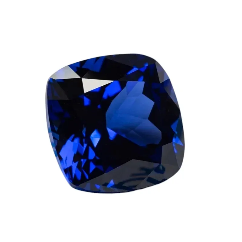 Выращенный в лаборатории сапфир, квадратная подушка, королевский синий драгоценный камень для подвесок, браслет для изготовления ювелирных изделий своими руками, выбор сертификат AGL 
Выращенный в лаборатории сапфир, квадратная подушка, королевский синий драгоценный камень для подвесок, браслет для изготовления ювелирных изделий своими руками, выбор сертификат AGL