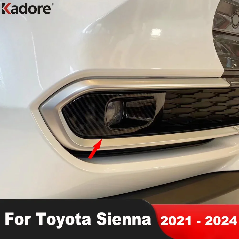 Front Fog Light Lamp Cover Trim For Toyota Sienna 2021 2022 2023 2024 Carbon Fiber Car Foglight Eyelid Eyebrow Trims Accessories
Front Fog Light Lamp Cover Trim For Toyota Sienna 2021 2022 2023 2024 Carbon Fiber Car Foglight Eyelid Eyebrow Trims Accessories