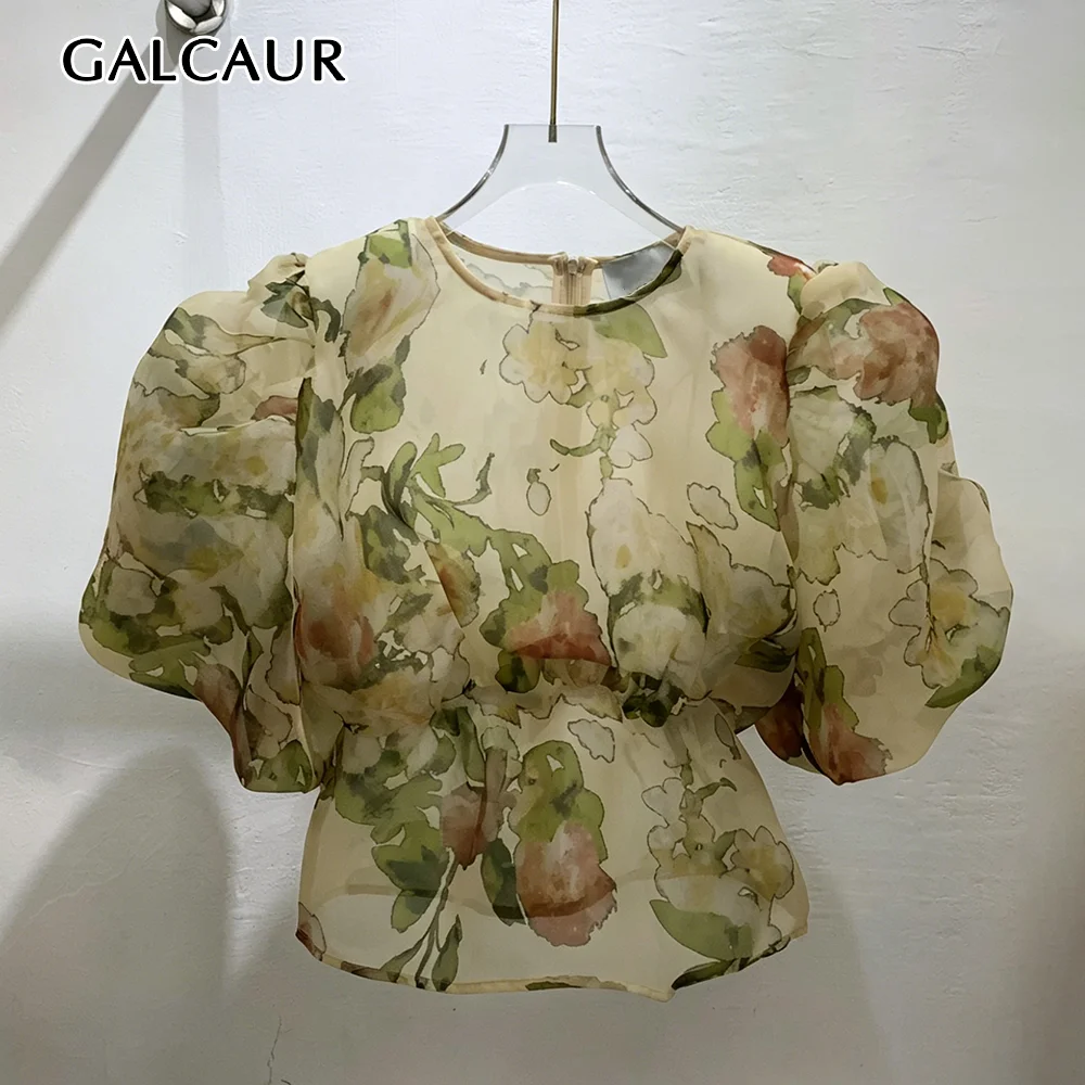 GALCAUR Colorblock Slimming Spliced Printing Blouse for Women Round Neck Short Sleeves Patchwork Zipper Top Female Fashion New
GALCAUR Colorblock Slimming Spliced Printing Blouse for Women Round Neck Short Sleeves Patchwork Zipper Top Female Fashion New