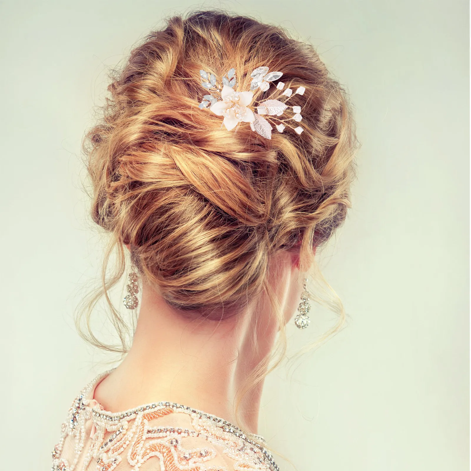 1Pair Rhinestone Flower Hairpin Bridal Hair Fork Elegant Wedding Headdress Sparkling Floral Design Lightweight for Bridesmaids
1Pair Rhinestone Flower Hairpin Bridal Hair Fork Elegant Wedding Headdress Sparkling Floral Design Lightweight for Bridesmaids