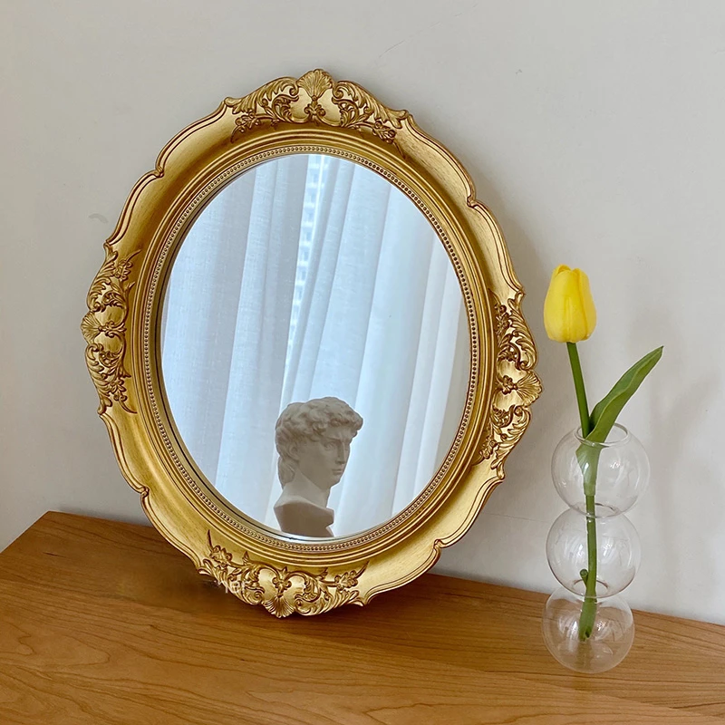 Aesthetic Desk Decorative Mirror Standing Compact Gold Decorative Mirror Vintage Vanity Specchio Decoration Living Room YY50DC
Aesthetic Desk Decorative Mirror Standing Compact Gold Decorative Mirror Vintage Vanity Specchio Decoration Living Room YY50DC