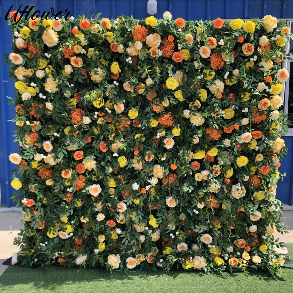 Uflower Yellow Rose Greenery Artificial Flower Walls Wedding Backdrop Fabric Hanging Curtain Window Display Party Event Props
Uflower Yellow Rose Greenery Artificial Flower Walls Wedding Backdrop Fabric Hanging Curtain Window Display Party Event Props