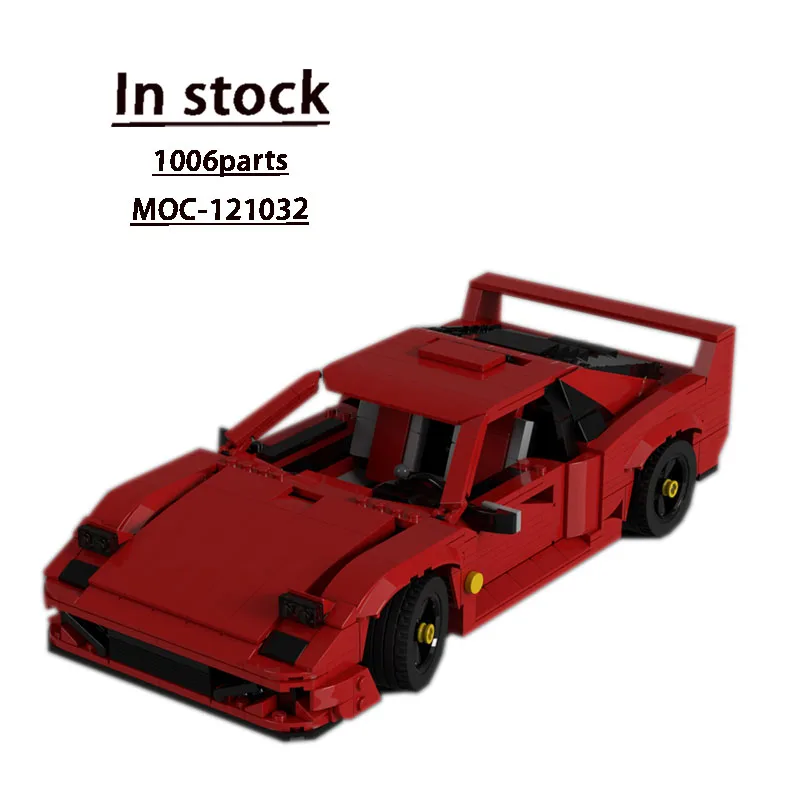 MOC-121032 Red Iconic F40 Sport Sports Car Racing Blocks Model1006PartsMOC Creative Boys Kids Birthday Building Blocks Toy Gifts
MOC-121032 Red Iconic F40 Sport Sports Car Racing Blocks Model1006PartsMOC Creative Boys Kids Birthday Building Blocks Toy Gifts