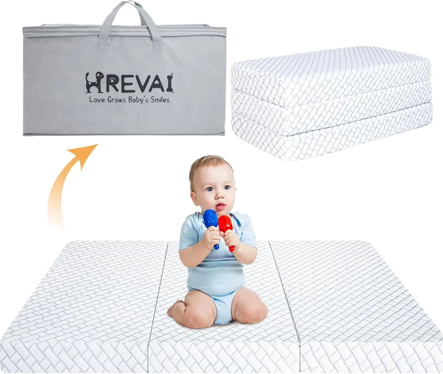 Матрас Pa And Play, тройные матрасы Pa N Play 38X26 с дышащим моющимся чехлом и дорожной сумкой, памятью высокой плотности
Матрас Pa And Play, тройные матрасы Pa N Play 38X26 с дышащим моющимся чехлом и дорожной сумкой, памятью высокой плотности