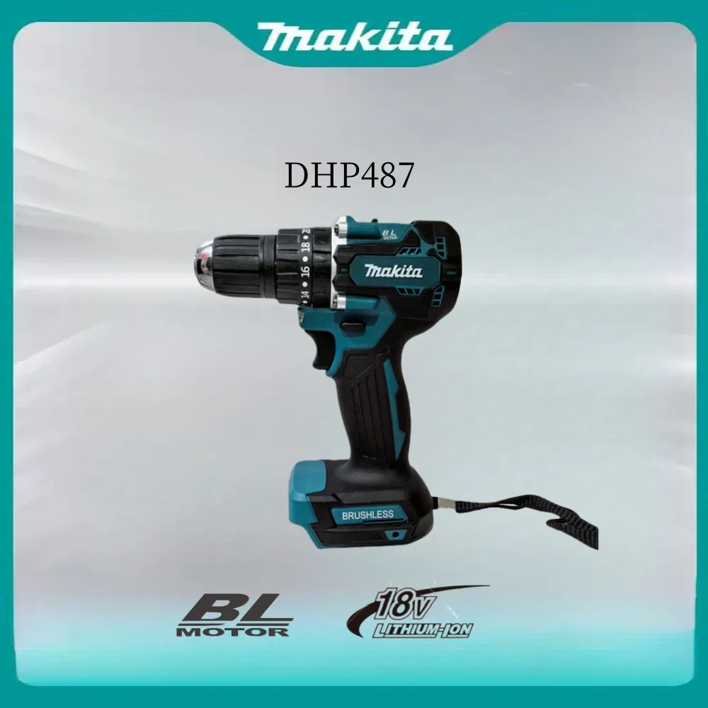 Makita tools 18V DHP487 10MM Brushless Cordless Rechargeable Compact Screwdriver Impact Driver Electric Power Wireless drills
Makita tools 18V DHP487 10MM Brushless Cordless Rechargeable Compact Screwdriver Impact Driver Electric Power Wireless drills