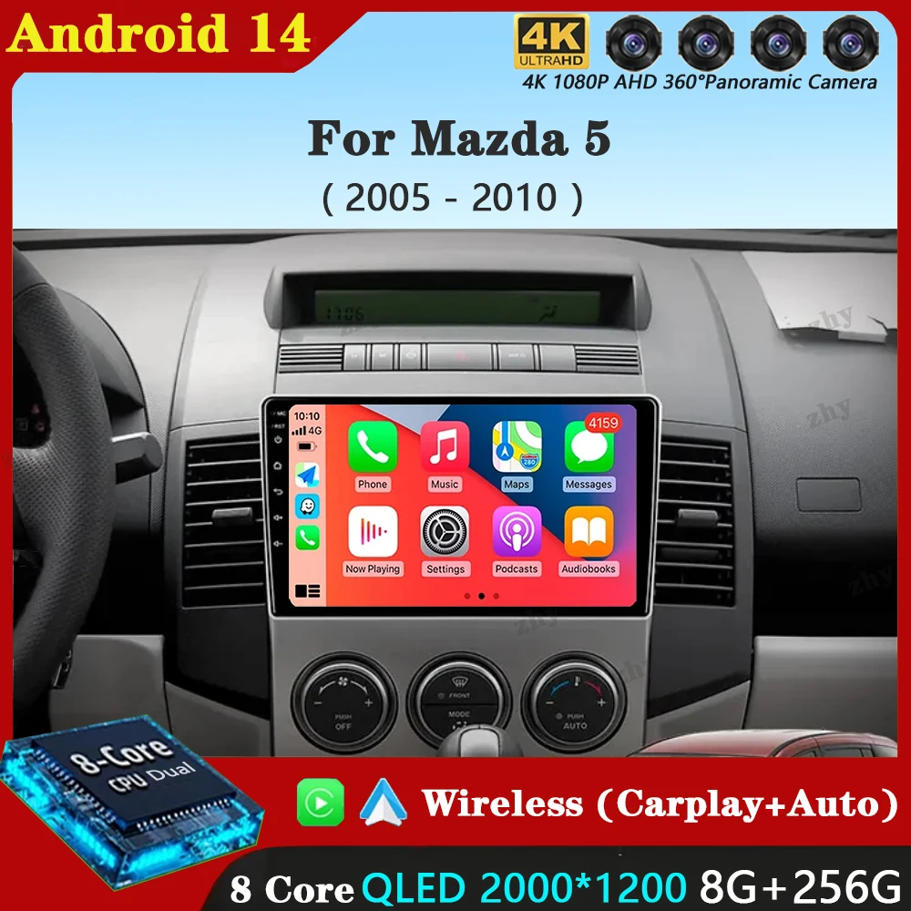 Android 14 Car Radio For Mazda 5 2005-2010 2 Din Multimedia Video Player Stereo Navigation Carplay Auto Speakers Head Unit Audio
Android 14 Car Radio For Mazda 5 2005-2010 2 Din Multimedia Video Player Stereo Navigation Carplay Auto Speakers Head Unit Audio