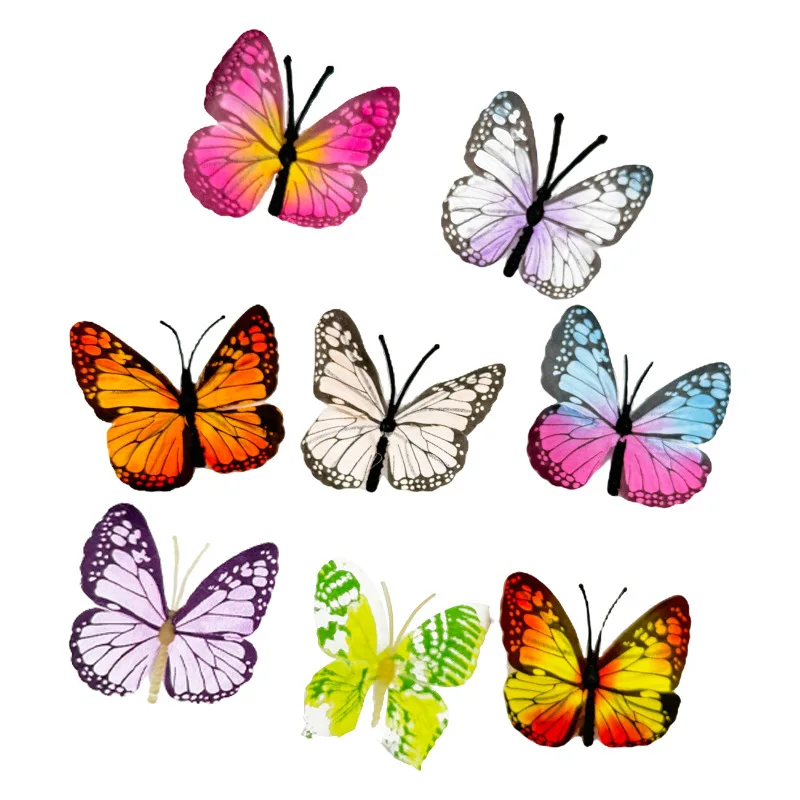 7CM/50pcs Artificial Butterfly Easter Christmas New Year Table Decoration Decorated With Artificial Resurrection Valentine's Day 
7CM/50pcs Artificial Butterfly Easter Christmas New Year Table Decoration Decorated With Artificial Resurrection Valentine's Day