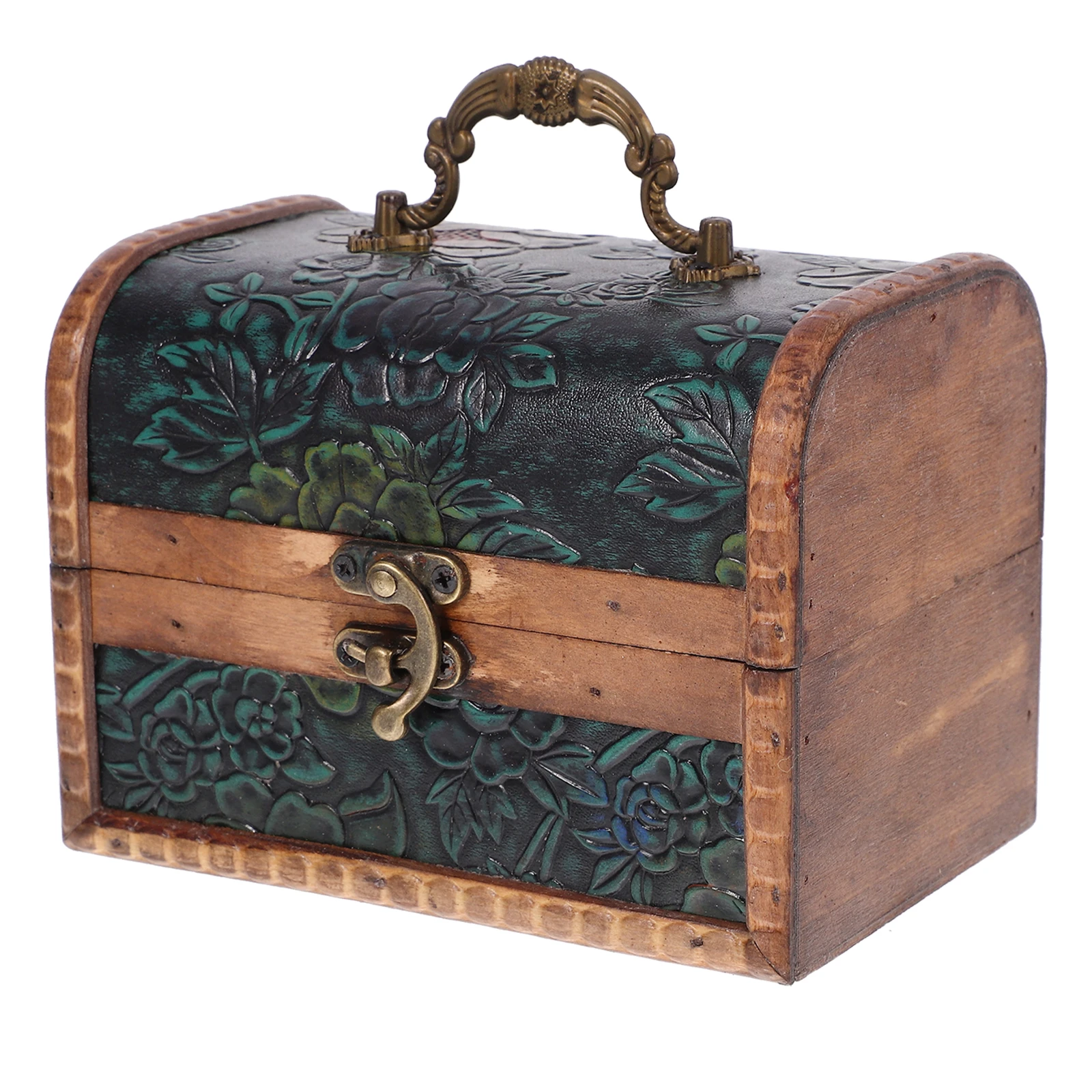 Wooden Treasure Vintage Storage Jewelry Treasure Box Floral Pattern Jewelry Storage Box Reliable Material Keepsakes
Wooden Treasure Vintage Storage Jewelry Treasure Box Floral Pattern Jewelry Storage Box Reliable Material Keepsakes