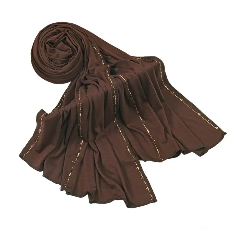 31BF Stylish Rhinestones Embellished Head Wrap For Women Soft Breathable Mercerized Cotton Scarf
31BF Stylish Rhinestones Embellished Head Wrap For Women Soft Breathable Mercerized Cotton Scarf