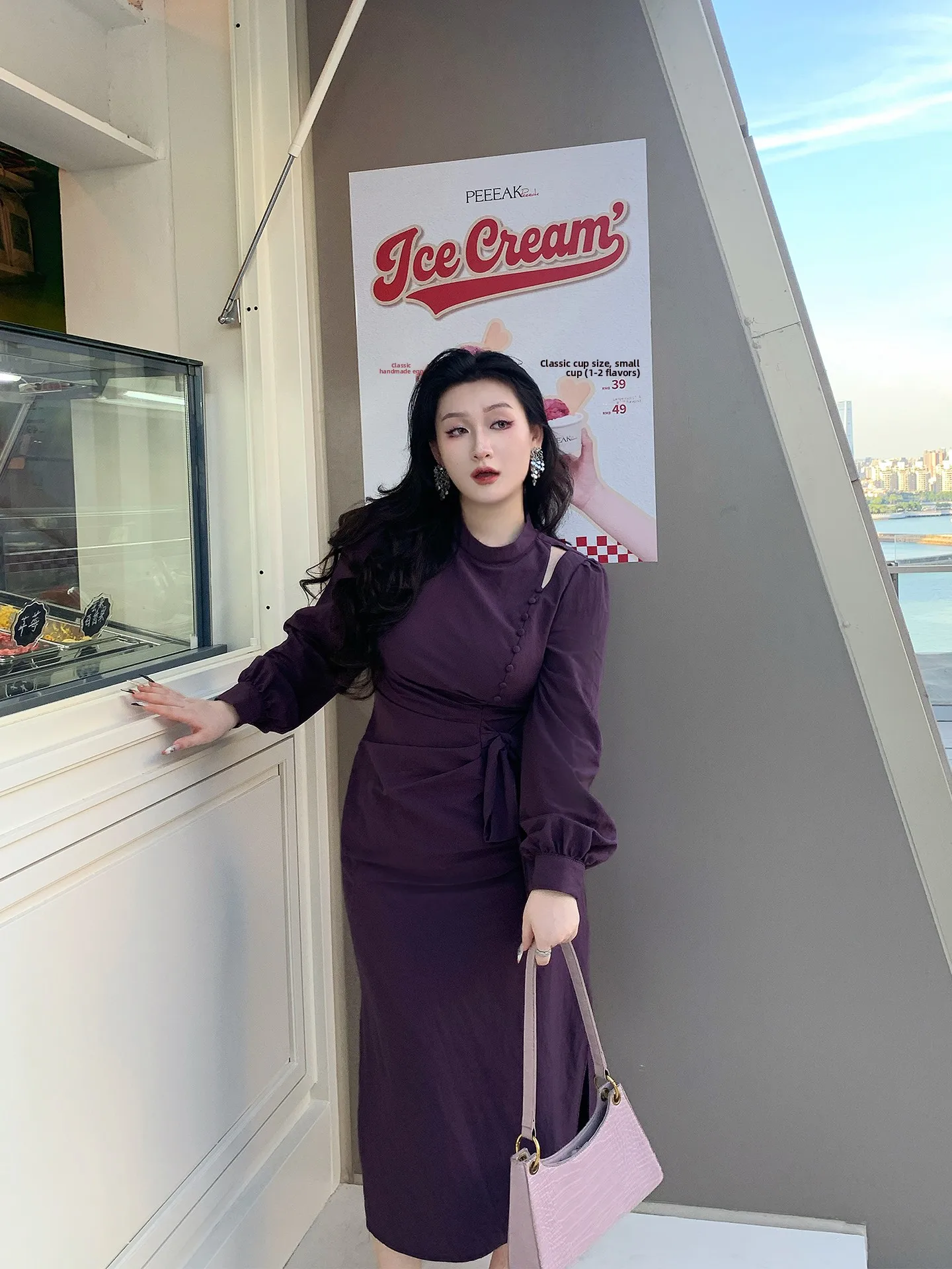 Elegant plus Size Women's Long Sleeve Dress Slimming Waist Design Autumn New Arrival Q8533 Comfortable Fit French Style Dress
Elegant plus Size Women's Long Sleeve Dress Slimming Waist Design Autumn New Arrival Q8533 Comfortable Fit French Style Dress