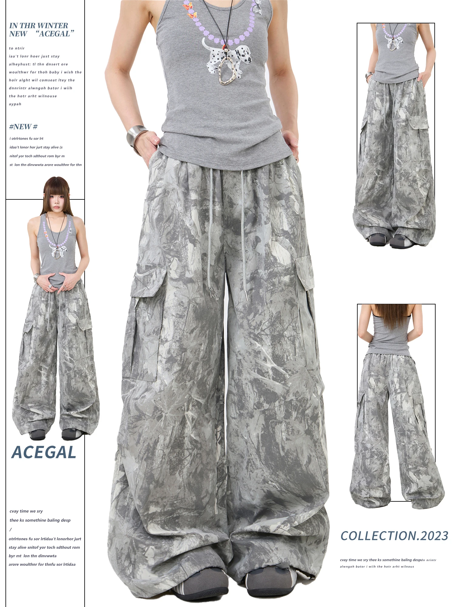 American Style Camouflage Wide Leg Workwear Pants Women's Street Dance Loose Trousers Hiphop Casual Long Pants
American Style Camouflage Wide Leg Workwear Pants Women's Street Dance Loose Trousers Hiphop Casual Long Pants