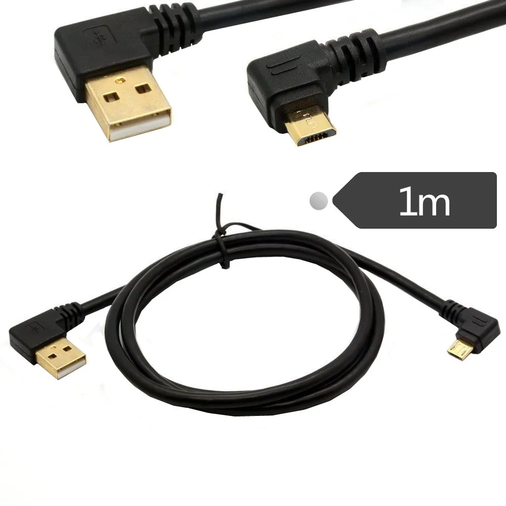 USB2.0 A Male Left To Micro B 5Pin Male Plug Right Cable Adapter 1m Gold Double USB To Micro USB Mobile Phone Tablet Data Cable
USB2.0 A Male Left To Micro B 5Pin Male Plug Right Cable Adapter 1m Gold Double USB To Micro USB Mobile Phone Tablet Data Cable