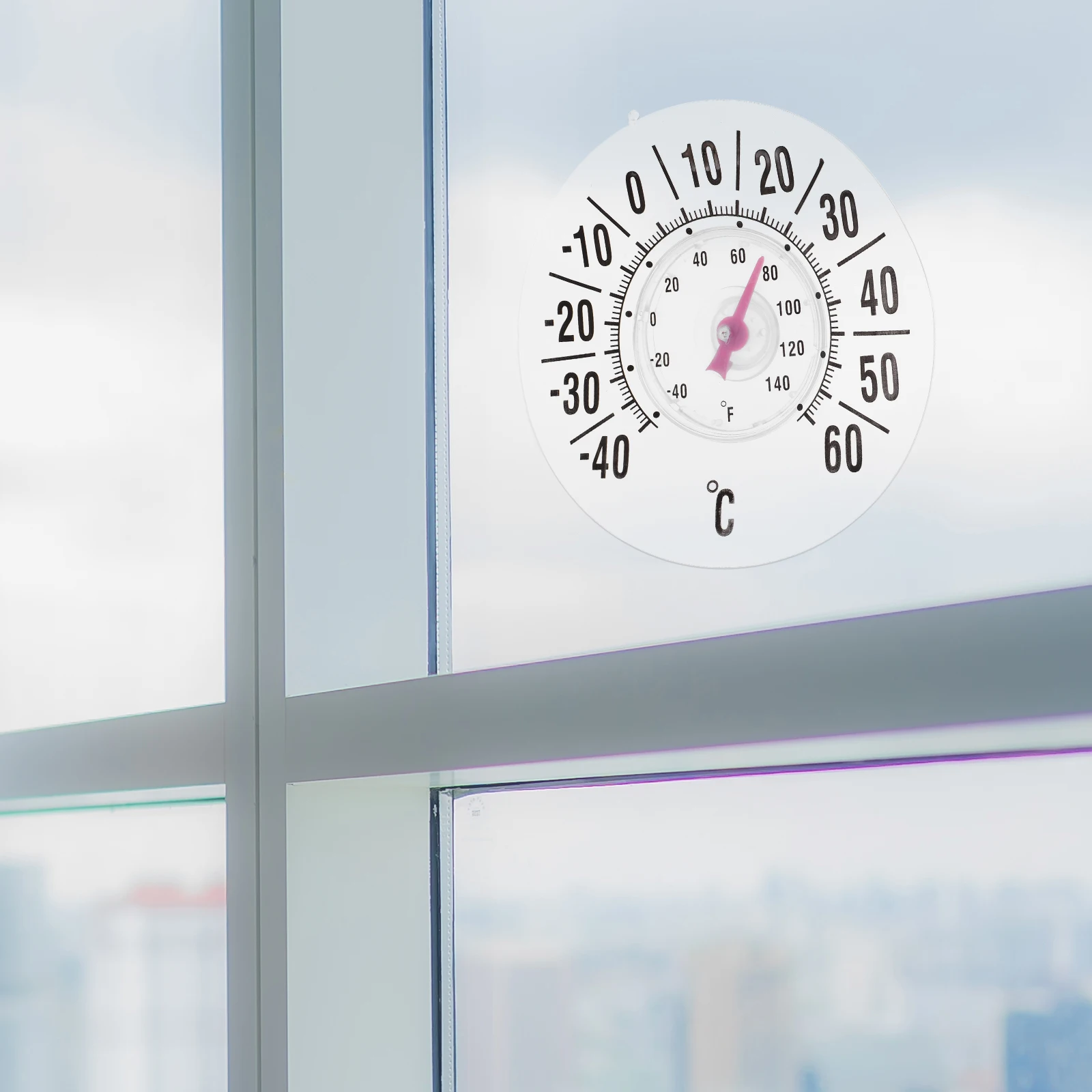 Window Thermometer for Outside Temperature Outdoor Suction Cup Thermometer Plastic Indoor Outdoor Temperature Gauge for Home Use
Window Thermometer for Outside Temperature Outdoor Suction Cup Thermometer Plastic Indoor Outdoor Temperature Gauge for Home Use