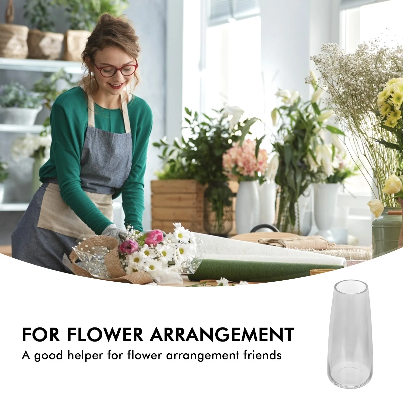 Floral Arrangement Vase Decorative Glass Container Orchid Flower Bottle Desktop Decoration Planter Exhibition
Floral Arrangement Vase Decorative Glass Container Orchid Flower Bottle Desktop Decoration Planter Exhibition