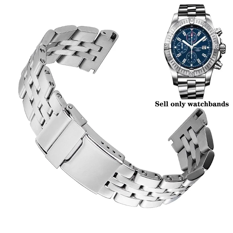 Твердый ремешок для часов из нержавеющей стали, браслет для Breitling, ремешок для часов AVENGER NAVITIMER SUPEROCEAN, ремень 20 мм, 22 мм, 24 мм
Твердый ремешок для часов из нержавеющей стали, браслет для Breitling, ремешок для часов AVENGER NAVITIMER SUPEROCEAN, ремень 20 мм, 22 мм, 24 мм