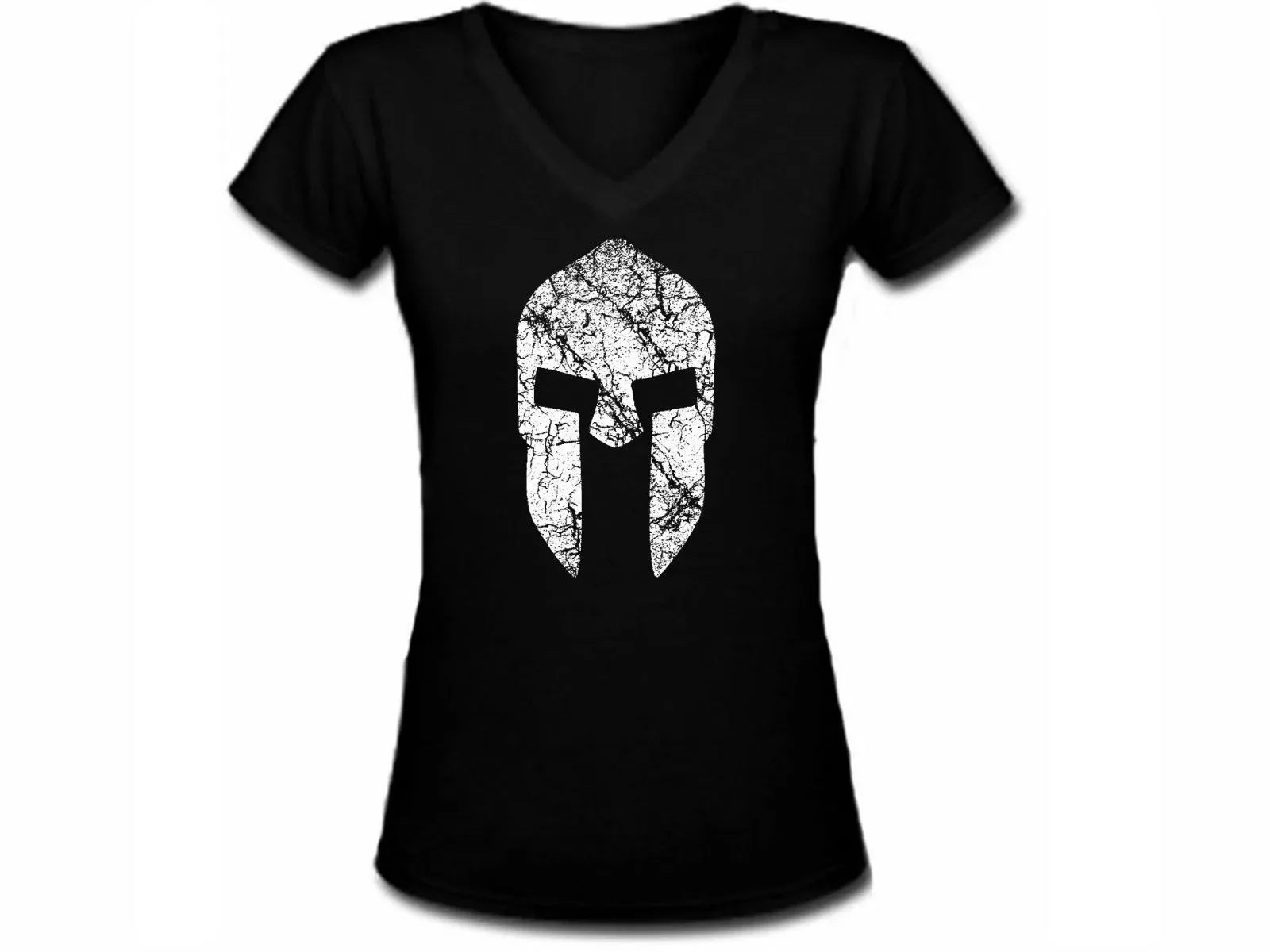 Spartan Warrior Helmet Distressed Look Customized Black Women Tee Shirt
Spartan Warrior Helmet Distressed Look Customized Black Women Tee Shirt