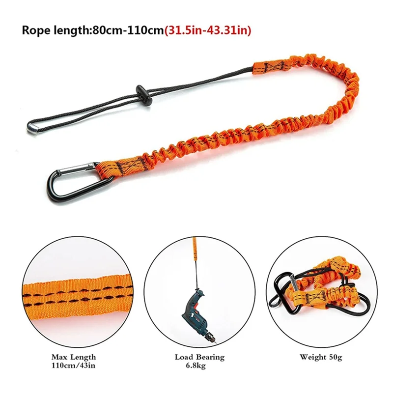 SS-Tool Lanyard,60 Pcs Safety Lanyard With Carabiner,Shock Absorbing Safety Lanyard Adjustable Safety Lanyard
SS-Tool Lanyard,60 Pcs Safety Lanyard With Carabiner,Shock Absorbing Safety Lanyard Adjustable Safety Lanyard