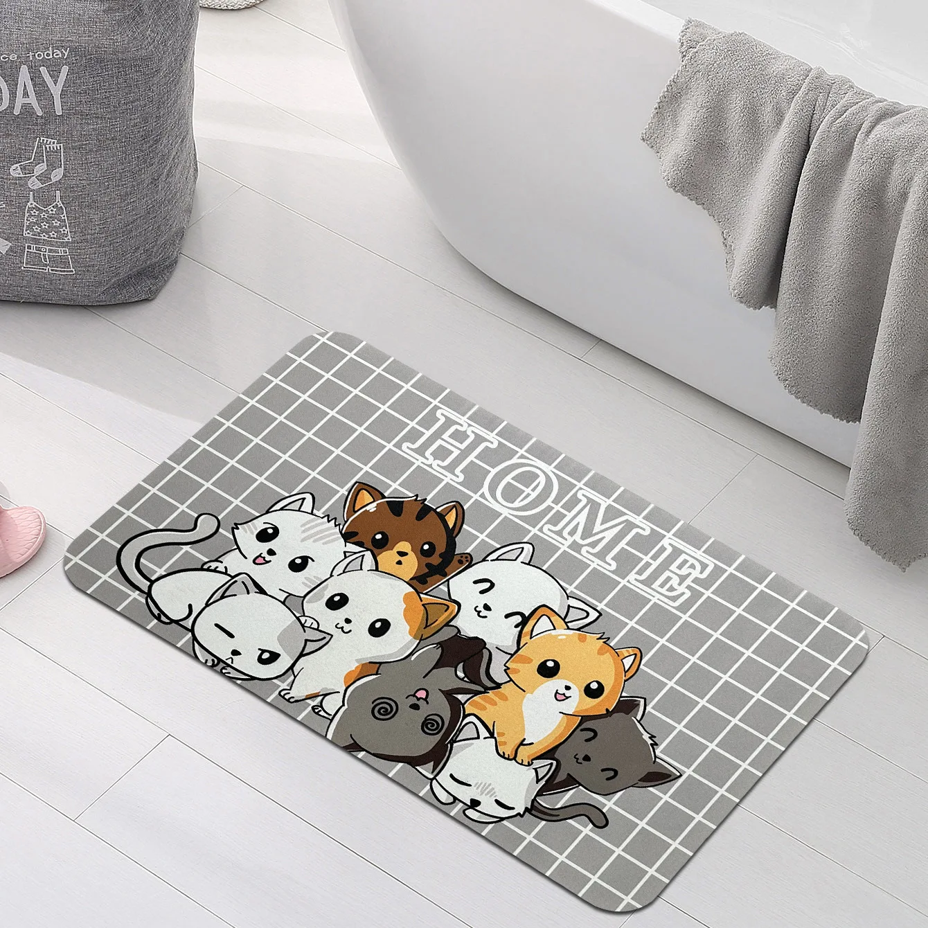 VIKAMA cartoon water-absorbing diatom mud anti-slip water-absorbing carpet for home decoration at the entrance hall, bathroom do
VIKAMA cartoon water-absorbing diatom mud anti-slip water-absorbing carpet for home decoration at the entrance hall, bathroom do