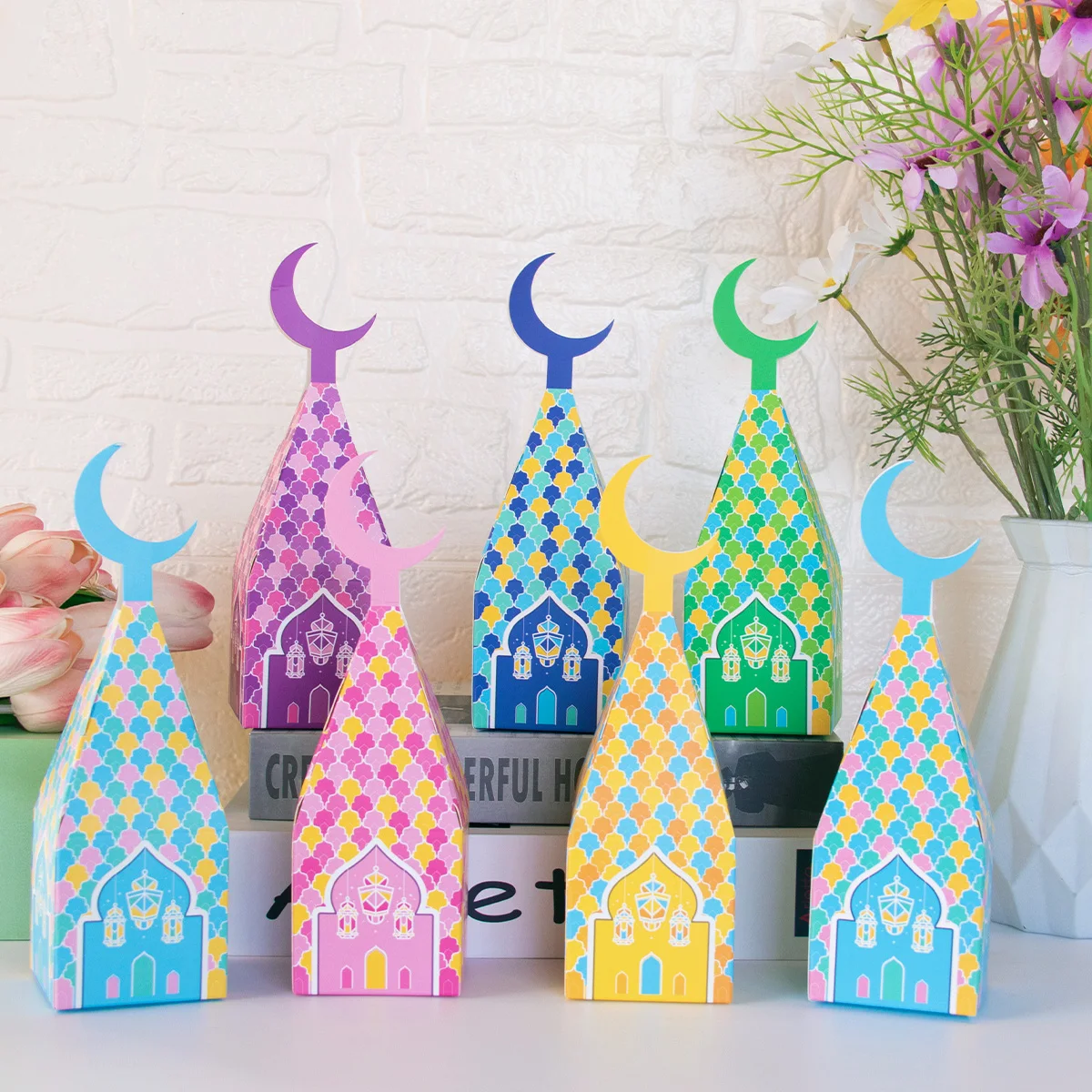 6pcs/set Eid Mubarak Paper Moon Gift Box Ramadan Castle Candy упаковочные сумки Исламский мусульманский фестиваль Упаковка
6pcs/set Eid Mubarak Paper Moon Gift Box Ramadan Castle Candy упаковочные сумки Исламский мусульманский фестиваль Упаковка
