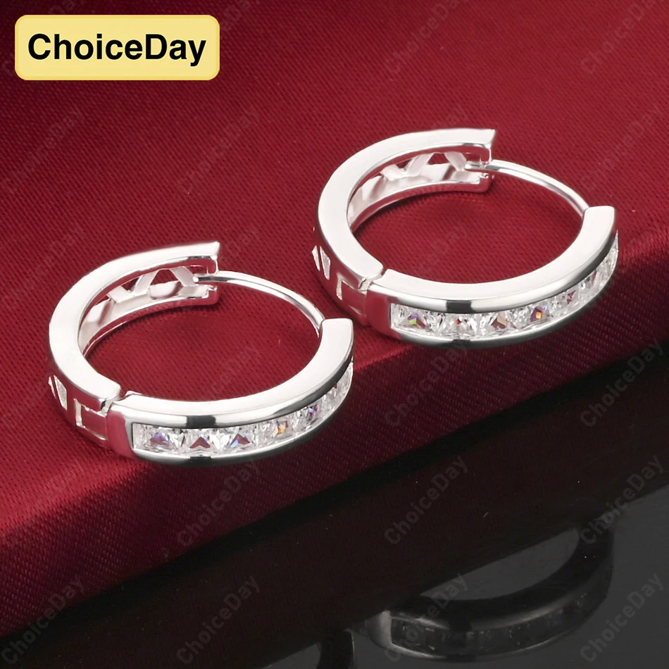 ChoiceDay 925 Sterling Silver Exquisite Zirconia Earrings for Men and Women Party Jewelry Accessories Wedding
ChoiceDay 925 Sterling Silver Exquisite Zirconia Earrings for Men and Women Party Jewelry Accessories Wedding