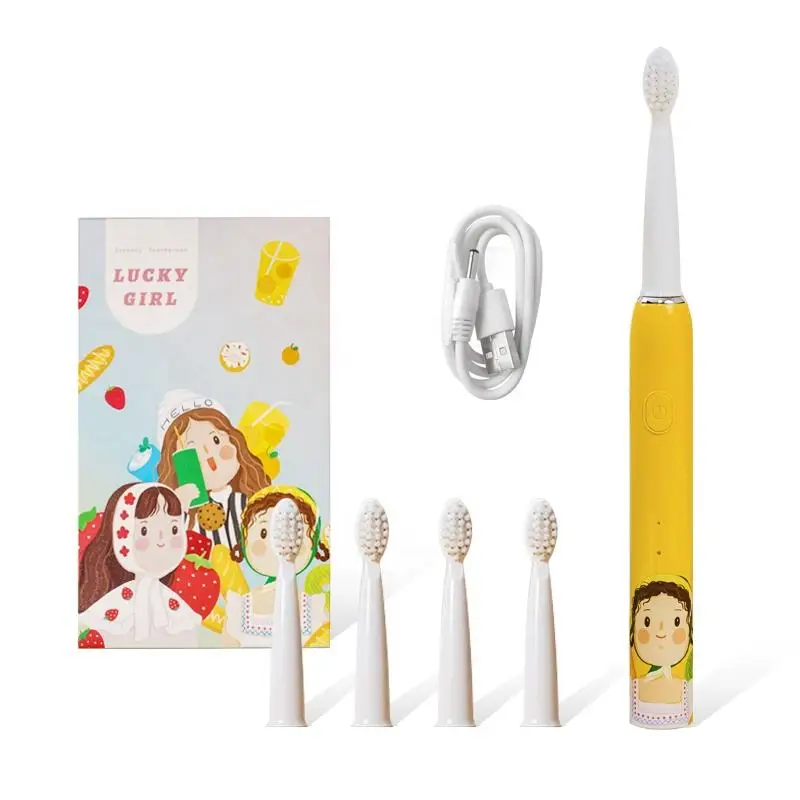 Girls Series Sonic Electric Toothbrush for Kids, Rechargeable Kids Electric Toothbrush with 3 Cleaning Modes 2 Mins Smart Timer,
Girls Series Sonic Electric Toothbrush for Kids, Rechargeable Kids Electric Toothbrush with 3 Cleaning Modes 2 Mins Smart Timer,