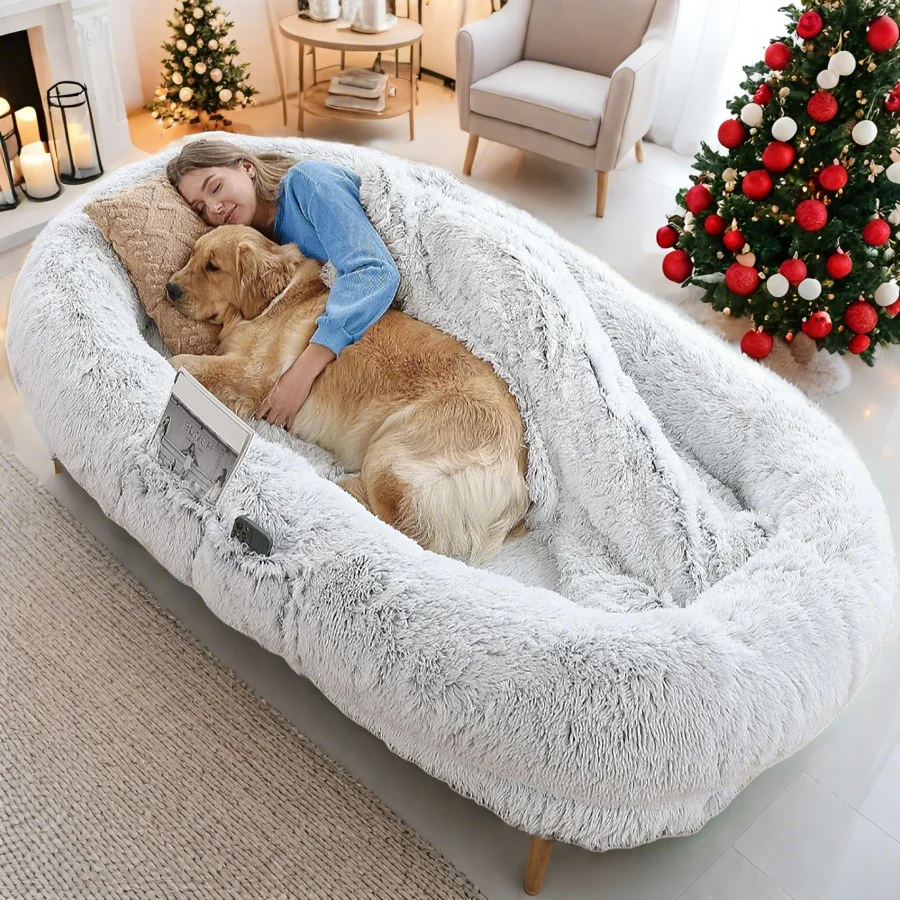 Luxury Giant Pet Bed Large Fluffy Mattress for Cat Dog Solid Velvet Pattern Made of Foam Human Size for Winter-Packed in Carton
Luxury Giant Pet Bed Large Fluffy Mattress for Cat Dog Solid Velvet Pattern Made of Foam Human Size for Winter-Packed in Carton