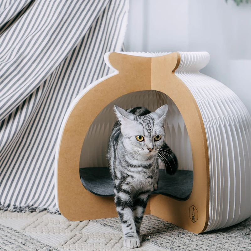 Ihpaper Recycle Cardboard House Cat Wood Kitty House Burn Shape Cat Bed Foldable Cat House For Ihpaper Honeycomb Paper
Ihpaper Recycle Cardboard House Cat Wood Kitty House Burn Shape Cat Bed Foldable Cat House For Ihpaper Honeycomb Paper