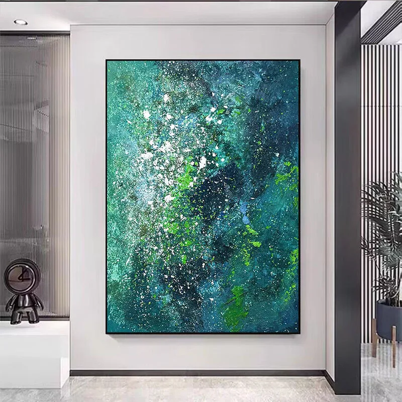 Wabi-sabi abstract dark green decorative porch living room corridor aisle canvas painting
Wabi-sabi abstract dark green decorative porch living room corridor aisle canvas painting