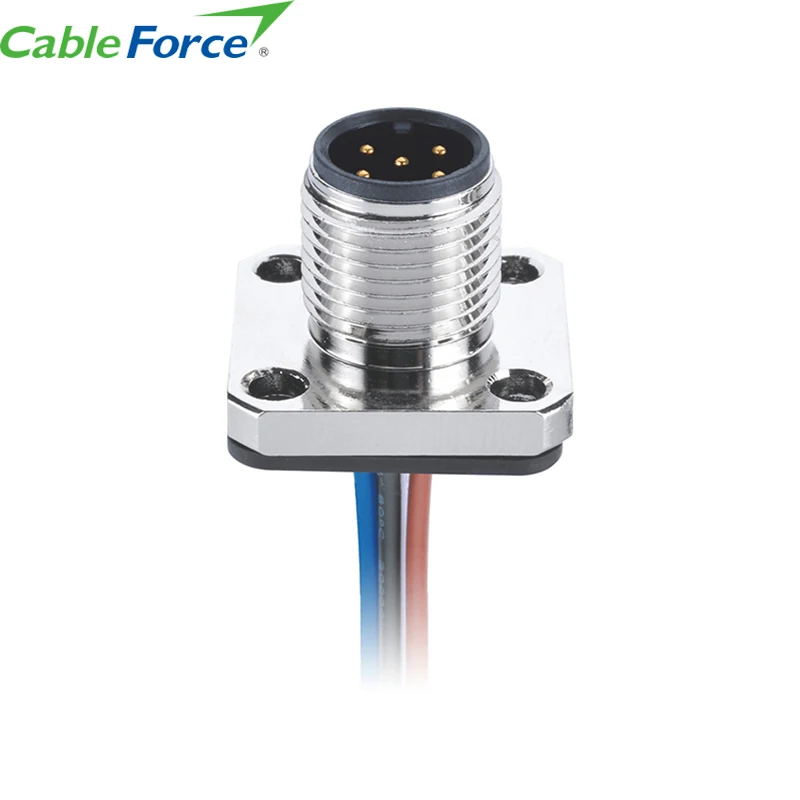 5 Pin Flange Type Panel Connector M12 a Code Male Front Fastened End With 0.2M Single Wire Brass 60V Neutrik Male 8 Pin 4A 1M
5 Pin Flange Type Panel Connector M12 a Code Male Front Fastened End With 0.2M Single Wire Brass 60V Neutrik Male 8 Pin 4A 1M