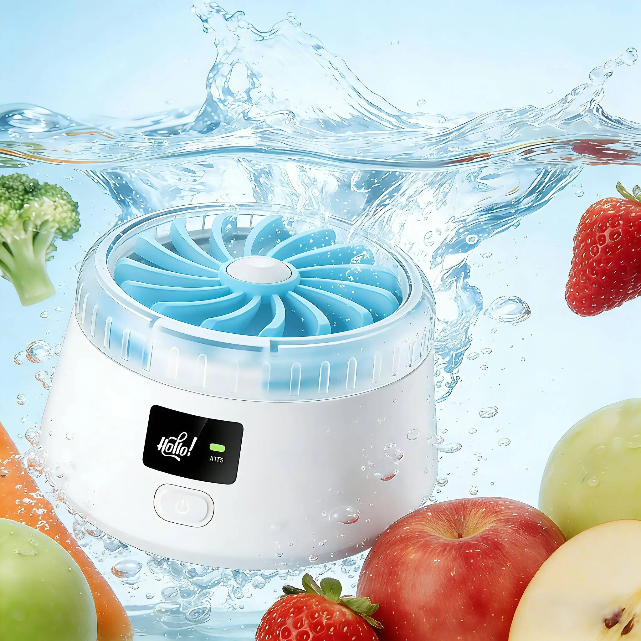 Smart Dual-Mode Ozone Fruit Vegetable Washer 6000mAh Fast Charge Pesticide Residue Remover for Home & Camping
Smart Dual-Mode Ozone Fruit Vegetable Washer 6000mAh Fast Charge Pesticide Residue Remover for Home & Camping