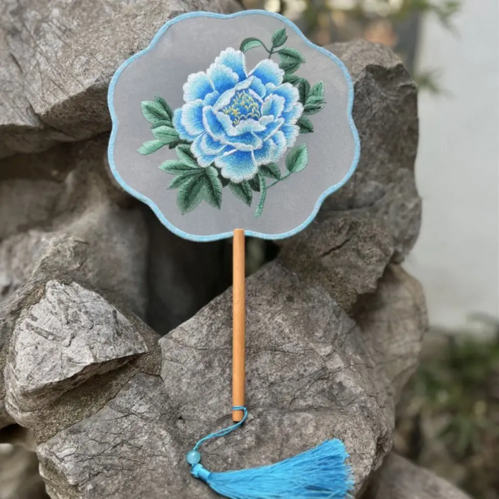 Classical Tuan Fan Chinese Style Fan with Pendant Handheld Embroidery Fan Tassels Floral Pattern Silk Fan Photography Prop
Classical Tuan Fan Chinese Style Fan with Pendant Handheld Embroidery Fan Tassels Floral Pattern Silk Fan Photography Prop