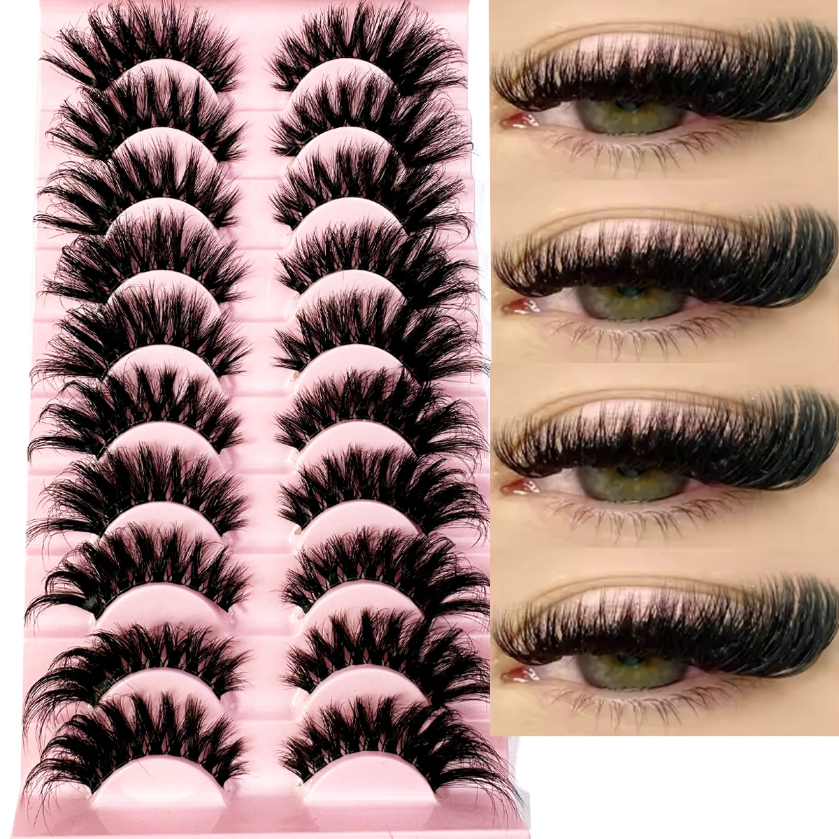 10Pairs Cat Eye Lashes Natural long Clear Band Lashes Winged End Eye Elongated Eyelashes Faux Mink Eyelashes Makeup 
10Pairs Cat Eye Lashes Natural long Clear Band Lashes Winged End Eye Elongated Eyelashes Faux Mink Eyelashes Makeup