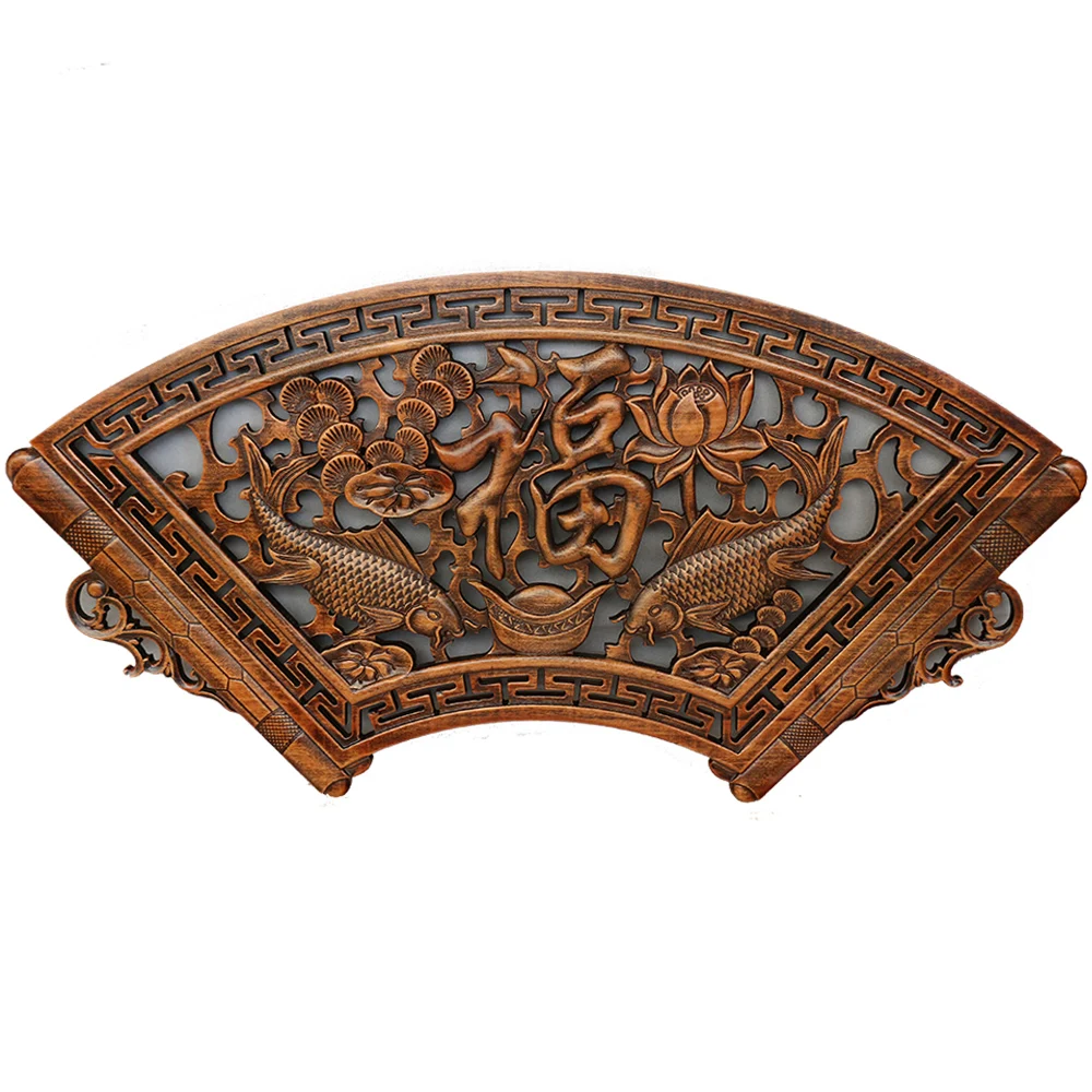 Dongyang wood carving pendant living room wall hanging background wall Chinese antique solid wood fragrant camphor wood entrance
Dongyang wood carving pendant living room wall hanging background wall Chinese antique solid wood fragrant camphor wood entrance