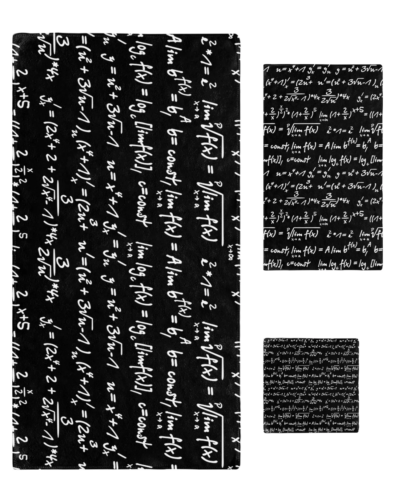 3 шт., набор банных полотенец с математической схемой уравнений
3 шт., набор банных полотенец с математической схемой уравнений