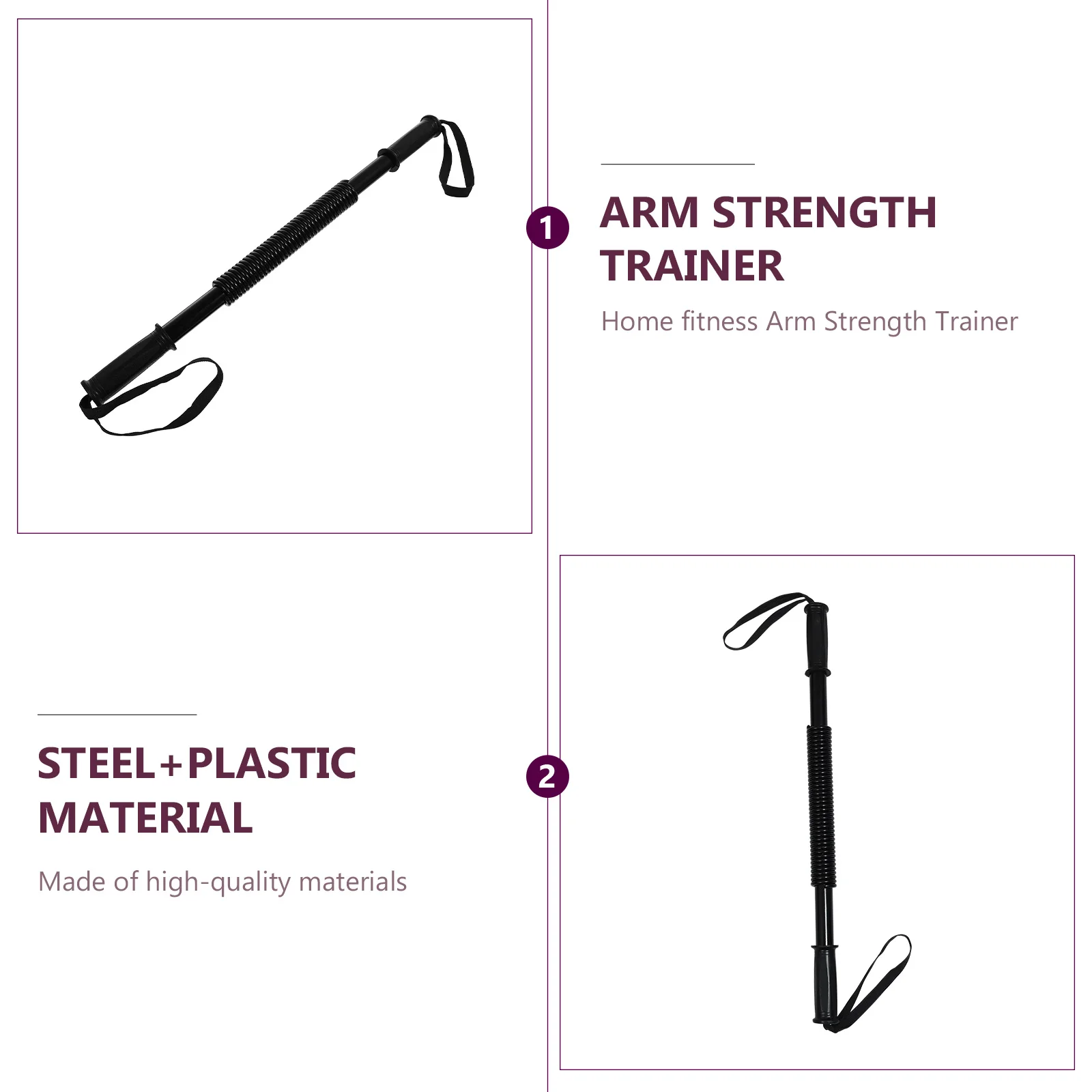 Arm Strength Trainer Black Plastic Baseball Portable Workout Equipment High Elasticity Durable Fitness Tool Muscle Training Gift 
Arm Strength Trainer Black Plastic Baseball Portable Workout Equipment High Elasticity Durable Fitness Tool Muscle Training Gift